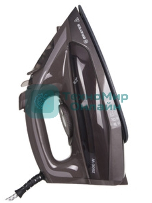 Утюг BRAYER BR4020 коричневый/черный, 2600 Вт, 25 г/мин, 140 г/мин, 380 мл