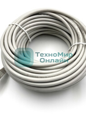 Патч-корд Buro UTP-5E-20M-G-LSZH UTP cat.5e 20м серый RJ-45 (m)-RJ-45 (m)
