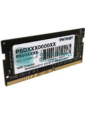Оперативная память Patriot Signature, DDR4, 4GB (1x4 GB), 2666 MHz, CL19, SO-DIMM