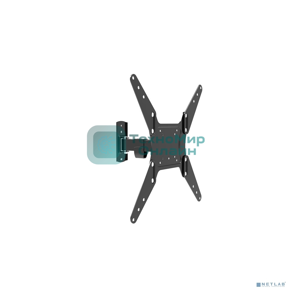 Универсальное наклонно-поворотное настенное крепление Wize WP55 для дисплеев 17-55