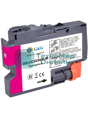 Картридж струйный G&G GG-LC3239XLM пурпурный (52мл) для Brother HL-J6000DW/J6100DW