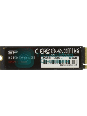 Накопитель SSD Silicon Power PCI-E 4.0 x4 500Gb SP500GbP44UD9005 M-Series UD90 M.2 2280