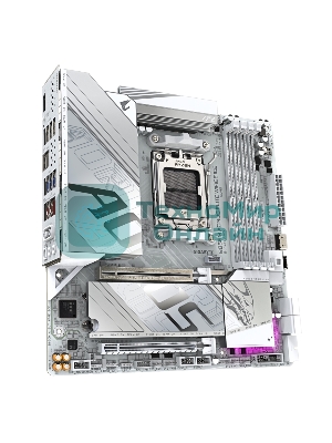 Материнская плата Gigabyte B850M AORUS ELITE WIFI6E ICE, AM5, AMD B850, 4xDDR5, 4xSATA, 2xM.2, 1xPCIe 5.0 x16, 1xPCIe 3.0 x4, 1xDP, 1xHDMI, 1x2.5Gb LAN, Wi-Fi 6E, Bluetooth 5.3, 2xUSB-A 10Gbps (Gen2), 5xUSB-A 5Gbps, 4xUSB-A 2.0, 1xUSB-C 10Gbps (Gen2), 2x3.5 мм, 7.1, mATX