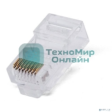 Коннектор RJ-45, Filum FL-NA-PLUG5E-5 5E кат., 8p8c, 6 мкм, для одножильного кабеля, уп/100 шт