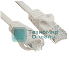 Патч-корд ACD-LPU5E-15A сat.5e UTP 24AWG 4Pair, 7/0.18мм CCA Серый, 1.5м