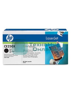 Картридж лазерный HP CE250X черный для CLJ CM3530/CP3525 10500 стр.