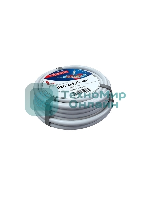 Провод соединительный ПВС Rexant 2x0,75 мм², белый, длина 5 метров, ГОСТ 7399-97