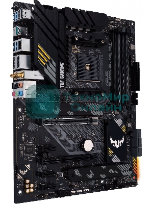 Материнская плата ASUS TUF GAMING B550-PLUS WIFI II, AM4, AMD B550, 4xDDR4, 6xSATA, 2xM.2, 1xPCI-E 3.0 x16, 1xPCI-E 4.0 x16, 3xPCI-E x1, 1xDP, 1xHDMI, 1x 2.5Gb LAN, 2xUSB-A 3.2 Gen 1, 1xUSB-A 3.2 Gen 2, 1xUSB-C 3.2 Gen 2, 3x3.5 мм, 7.1, ATX