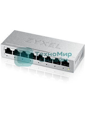 Коммутатор Zyxel GS-108B v5, 8 портов 1000 Мбит/с, настольный, металлический корпус