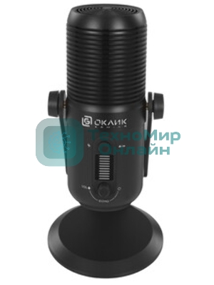 Микрофон проводной Оклик SM-400G 2м черный