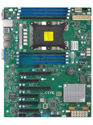 Материнская плата серверная Supermicro MBD-X11SPL-F-B, LGA 3647, Intel C621, 8xDDR4, 8xSATA, 1xM.2, 2xPCI-E 3.0 x8, 1xPCI-E 3.0 x4, 2xRJ45 1GbE, 8xUSB 2.0, 2xUSB 3.0, 1xVGA, ATX