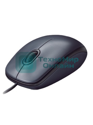 Мышь проводная Logitech M90 черный/серый, 1000 dpi, USB, кнопки - 3
