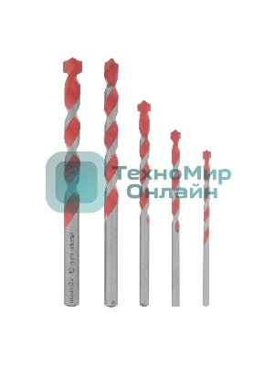Набор сверл Matrix универсальных, 4-10 мм, 5 шт