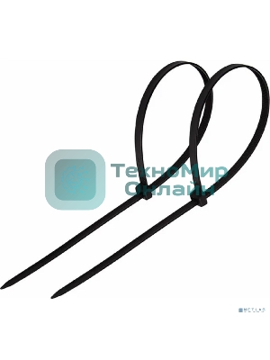 Хомут-стяжка кабельная нейлоновая Rexant 400 x7,6 мм, черная, упаковка 100 шт.