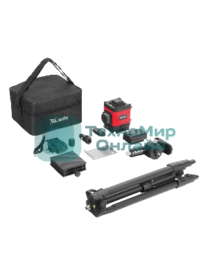 Лазерный уровень м-призм. MTX ML 360-3 Pro SET, 30 м, акк. Li 3000 мА·ч, состоит из 2 частей