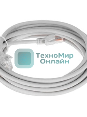 Патч-корд LSZH медный UTP Cablexpert PP30-5M/B cat.5e, 5м, литой, многожильный, синий