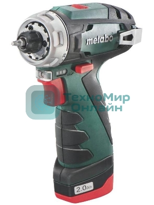 Дрель-шуруповерт Metabo PowerMaxx BS 600080500, 12 В, 2 Ач, 34 Нм, щеточный