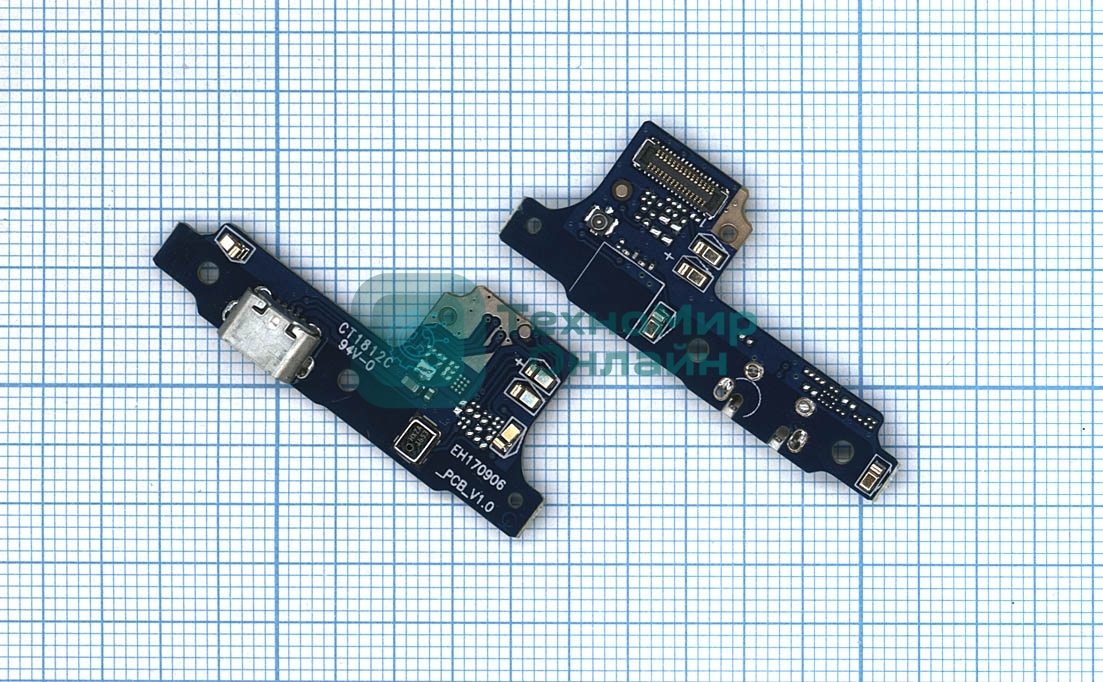 Плата разъема питания с микрофоном для Huawei Y5 2017
