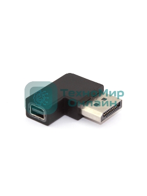 Удлинитель Displayport угловой папа на Mini Displayport мама