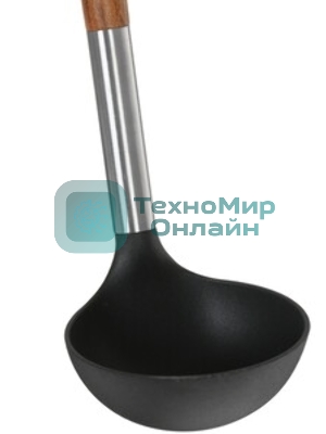 Половник LARA LR07-100 нейлон, ручка деревянная (акация), стальной больстер