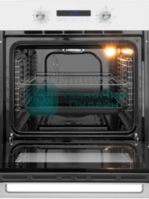 Шкаф духовой газовый с электрическим грилем Maunfeld MOGM703W, встраиваемый