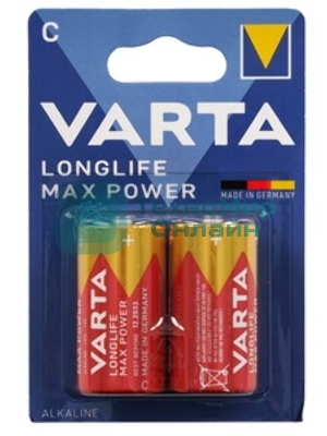 Батарейка VARTA LONGLIFE MAX P. C бл. 2
