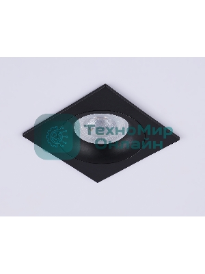 Светильник встраиваемый Ambrella light TN102729 BK черный GU5.3 92*92*23