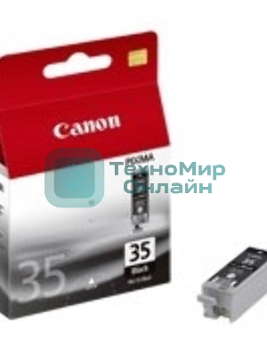 Картридж струйный Canon PGI-35Bk (1509B001) черный (9.30 мл, 200 стр.) для Canon PIXMA iP100, iP110