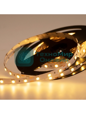 Лента светодиодная открытая, 10 мм, IP23, SMD 5050, 60 LED/m, 12 V, цвет свечения теплый белый