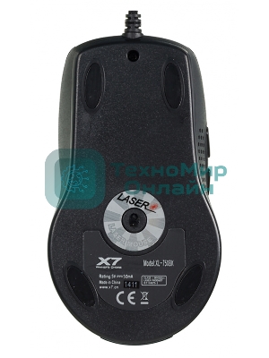 Мышь проводная A4Tech XL-750BK черный, 3600 dpi, USB, кнопки - 7