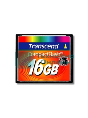 Флеш карта Transcend CF TS16GCF133/CF (Compact Flash)/16 ГБ/40 МБ/с