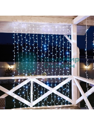 Гирлянда Neon-night Светодиодный Дождь 2х3 м, эффект мерцания, прозрачный провод, 230 В, диоды белые