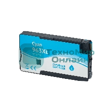 Картридж струйный Sakura 3JA27AE (№963XL Cyan) для HP, голубой, 25,5 мл., 1600 к.