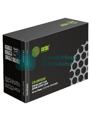 Блок фотобарабана Cactus 101R00555 CS-DR3330 черный ч/б:30000 стр. для Ph 3330/WC 3345/3335 Xerox