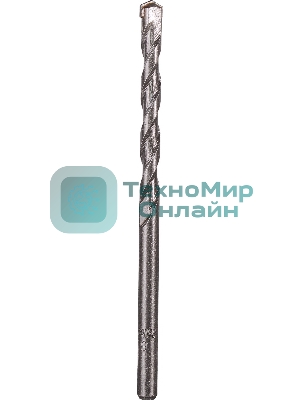 Сверло по бетону ВИХРЬ 6x100, цилиндрический хвостовик (1 шт. в блистере)