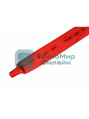 Трубка термоусаживаемая PROconnect ТУТ 15,0/7,5мм, красная, упаковка 50 шт. по 1м,