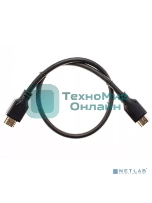 Кабель HDMI 19M/M,ver. 2.1, 8K@60 Hz 0.5m Telecom/VCOM TCG255-0.5M