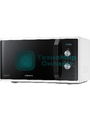 Микроволновая печь Samsung MS23K3614AW белый, 23 л, 800 Вт, переключатели - поворотный механизм