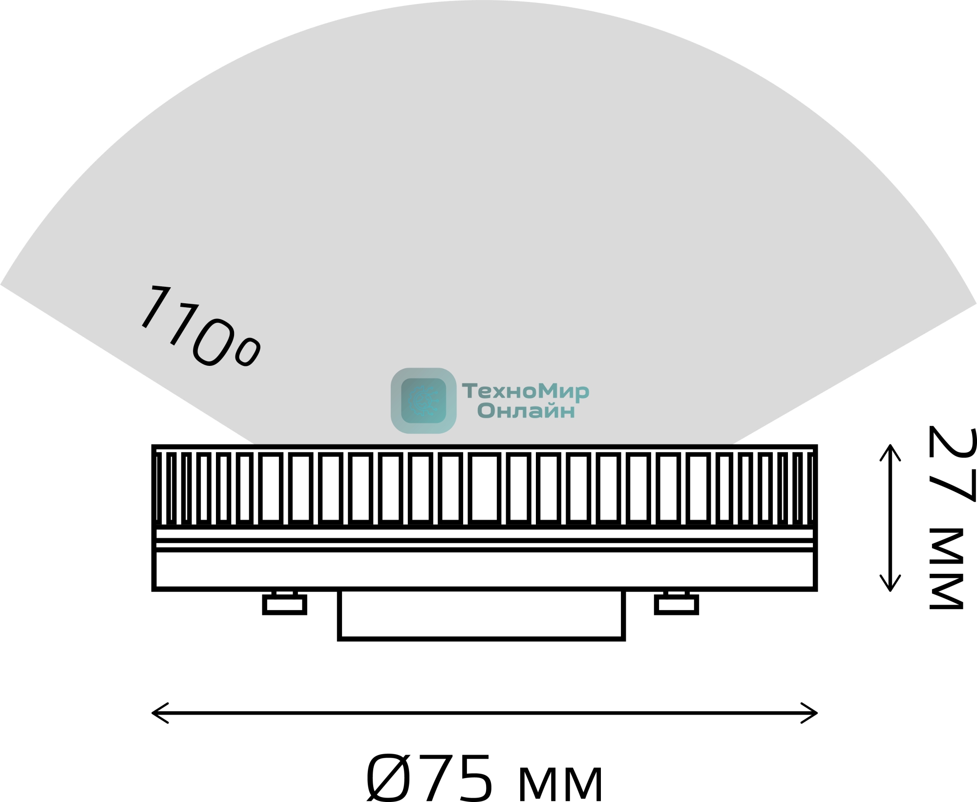 Лампа светодиодная Gauss Elementary 12Вт цок.: GX53 (упак.: 5 шт) (84822V)