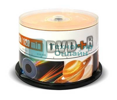 Диск DVD+R Mirex 4.7 Gb, 16x, Cake Box (50), (50/300)