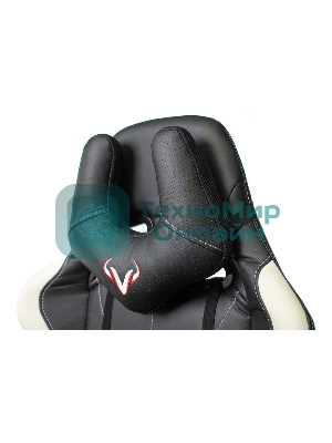 Кресло Бюрократ VIKING 5 AERO WHITE черный/белый, экокожа, 120 кг, механизм качания