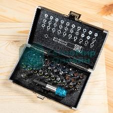 Набор бит Gross 11363 магнитный адаптер, сталь S2, пластиковый кейс, 32 предм.