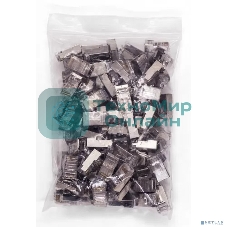 Коннектор RJ-45 Filum FL-NA-PLUG5E-6 5E кат., 8p8c, экран, 30 мкм, универсальный, для одножильного и многожильного кабеля, уп/100 шт