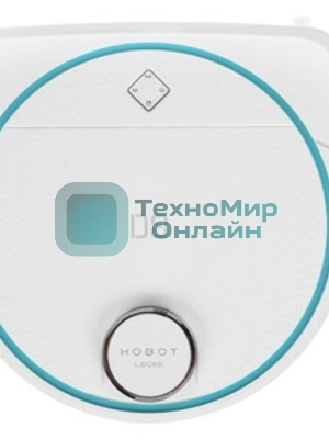 Робот-пылесос HOBOT LEGEE-D8 белый/бирюзовый, 4900 мAч Li-Ion, уборка сухая/влажная, пылесборник контейнер 0.5 л