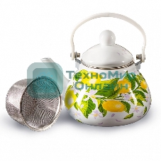 Чайник для плиты METALLONI EM-131X1/62 эмалир. с фильтром из нерж.стали 