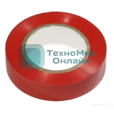 Изолента IEK UIZ-13-10-K04 0,13х15 мм красная 20 метров