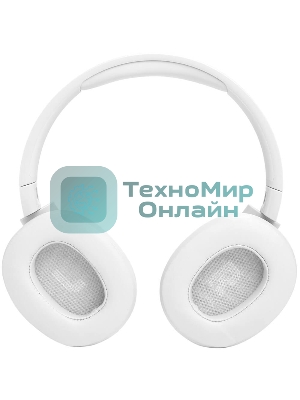 Беспроводные/проводные наушники JBL Tune 770NC белый, полноразмерные, Bluetooth + проводной, активное шумоподавление, до 70 ч