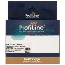 Картридж струйный для принтеров Brother PL-LC1100/LC980BK DCP -145C/165C/195С/375CW MFC-250C/290C/DCP-6690CW Black водн ProfiLine