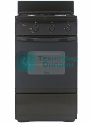 Плита газовая Flama CG 3202 B коричневый, конфорок 2 шт, духовка 30 л, 50 см x 85 см x 35 см