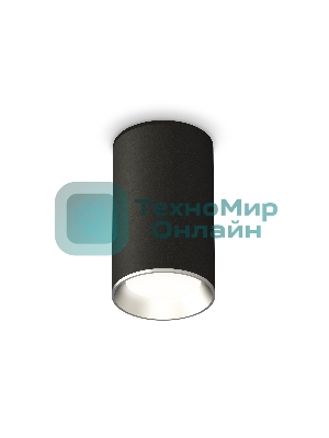 Светильник Ambrella Light XS6323003 SBK/PSL черный песок/серебро полированное MR16 GU5.3 (C6323, N6104)